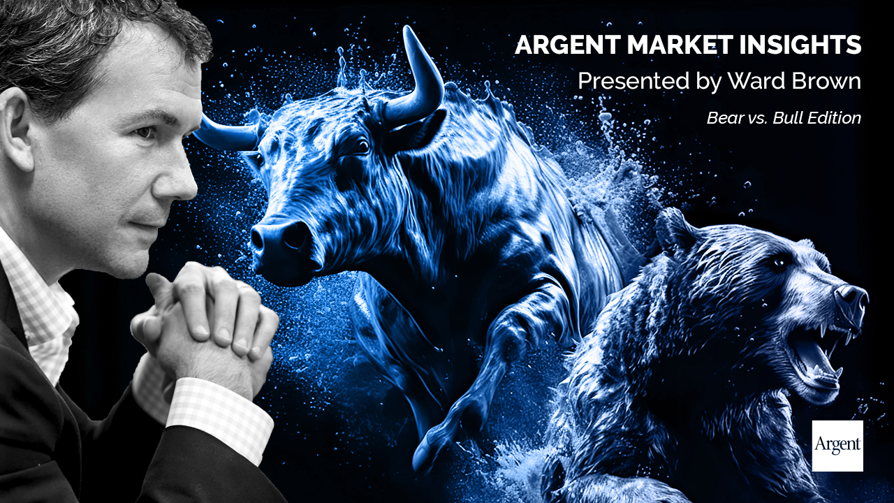 Ward Brown with a bull and bear image